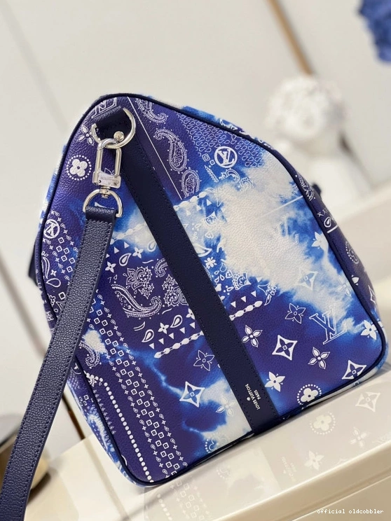 Official oldcobbler VUITTON 50B LOUIS KEEPALL 0714